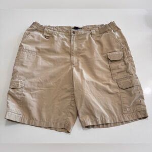 5.11 Tactical Mens Shorts Size 40 - 10 Inch Inseam Pro Cargo Ripstop Khaki Tan